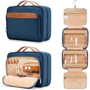 Travel Hanging Toiletry Bag for Women, Extra Large Makeup Bag, Holds Full-Size